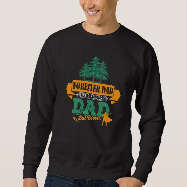 Sweatshirt Papa Forester Lumberjack Profession Convient Pour  (Devant)