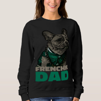 Sweatshirt Papa Frenchie Papa Bouledogue Français
