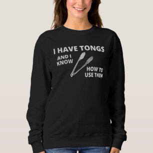 Sweatshirt Papa Grilling J'Ai Des Tongs Et Je Sais Comment Ut