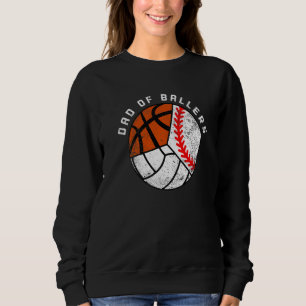 Sweatshirt Papa Homme Des Balleurs Baseball Volleyball Baske