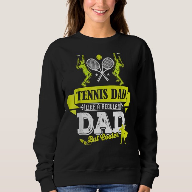 Sweatshirt Papa Joueur De Tennis Profession Entraîneur Convie (Devant)