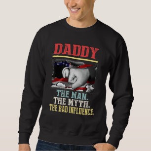 Sweatshirt Papa Le Mythe de l'homme Mauvaise influence Amériq