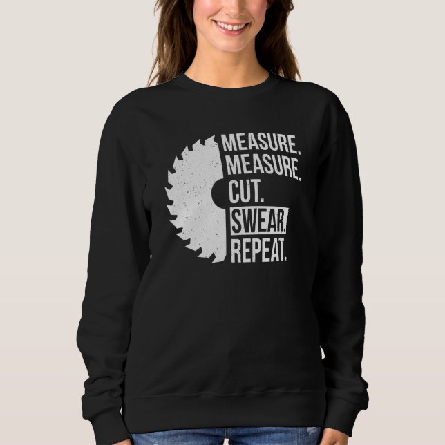 Sweatshirt Papa Mesure Coupe Chandail Handyman Père Day (Devant)