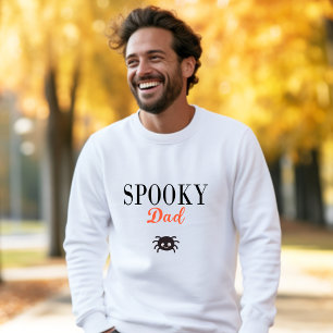 Sweatshirt Papa mignon et effrayant Famille Halloween Araigné