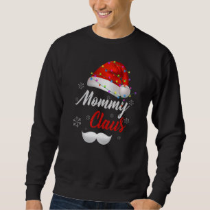 Sweatshirt Papa Noël Chapeau Lumière Neige Famille Santa Chri