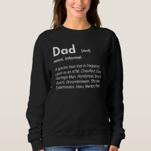 Sweatshirt Papa Noun Dictionnaire Mot Définition Atm Funny Fa