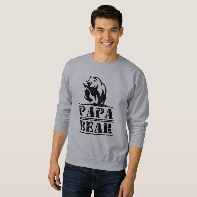 Sweatshirt papa ours (Devant entier)
