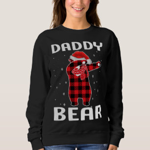 Sweatshirt Papa Ours Dabbing Pajama de Noël avec chapeau de P