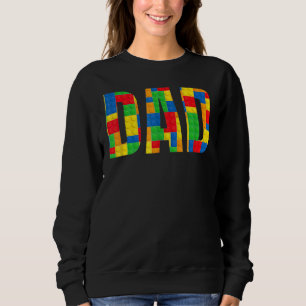 Sweatshirt Papa Parent Brick Master Builder Blocs Se