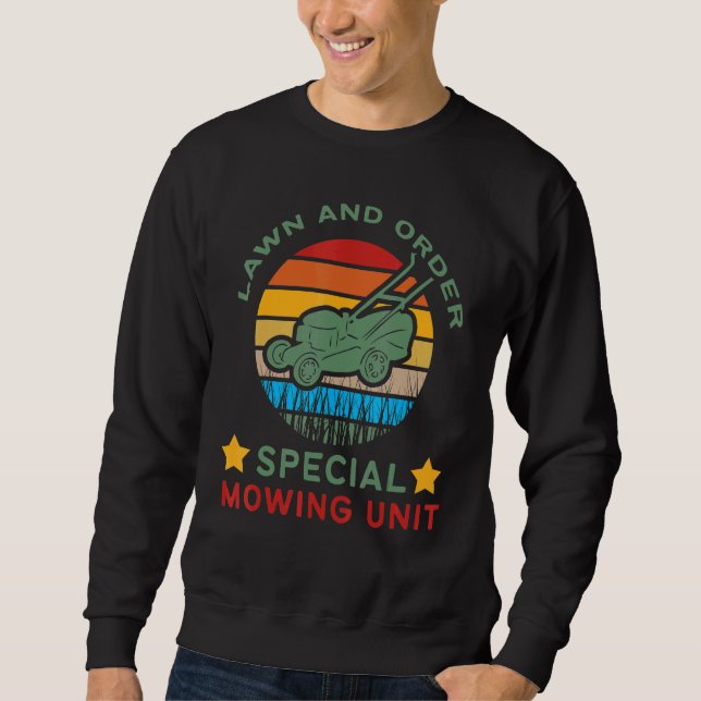 Sweatshirt Papa Pelouse et commander Unité spéciale de remorq (Devant)