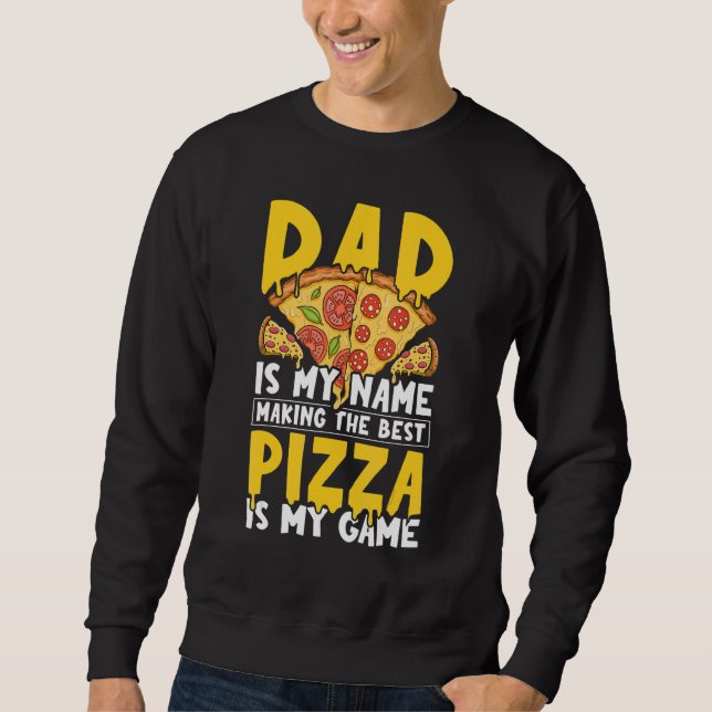 Sweatshirt Papa Pizzeria Pizzaïolo Professionnel Pizza - Pizz (Devant)