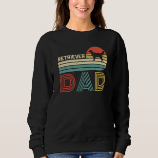 Sweatshirt Papa Retriever Doré Vintage Rétro Chien