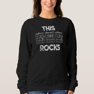 Sweatshirt Papa Rocks Guitar Chords Guitariste Papa Père