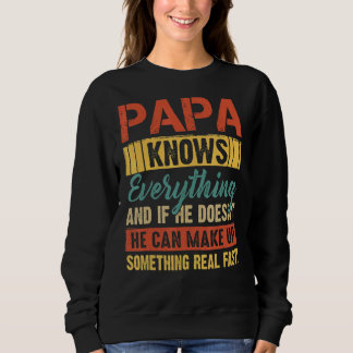 Sweatshirt Papa sait tout