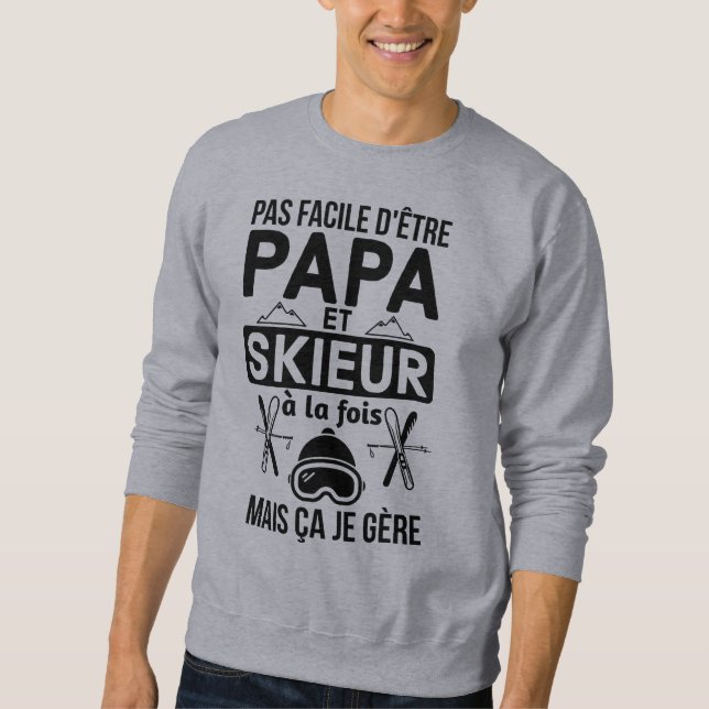 Sweatshirt Papa skieur (Devant)
