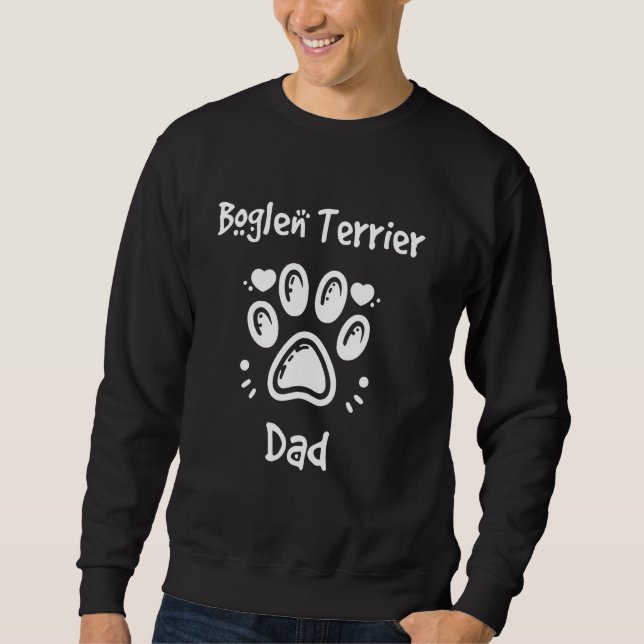 Sweatshirt Papa Terrier Boglen Beagle Mélange de Terrier de B (Devant)