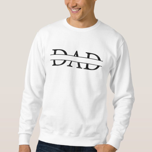 Sweatshirt Papa Text Tee - Simple, classique et plein d'amour (Devant)