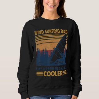 Sweatshirt Papa vintage De Planche À Voile Comme Un Papa Régu