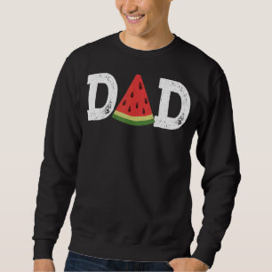 Sweatshirt Papa Watermelon Fruit d'été Grande Fête des pères