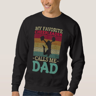 Sweatshirt Papas Pom-Pom Papa préféré de la pom-pom girl m'ap