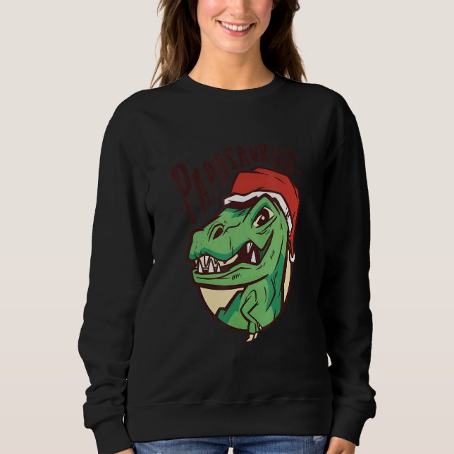 Sweatshirt Papasaurus Rex Dinosaur Papa Saurus Family Matchin (Devant)