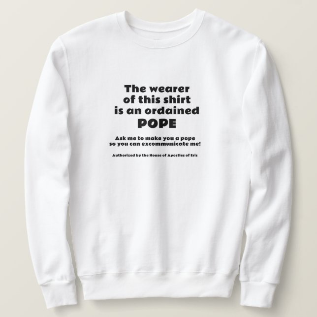Sweatshirt Pape ordonné (Design devant)