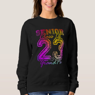 Sweatshirt PapGrand-père fier coloré Cœur mignon Diplômé Aîné