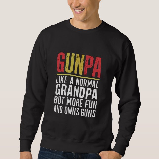 Sweatshirt Papi comme un grand-père normal mais plus amusant  (Devant)