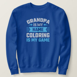 Sweatshirt Papi de coloriage drôle 
