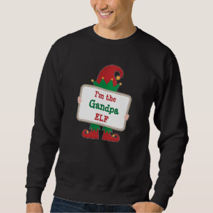 Sweatshirt Papi Elfe   T-Shirt de Noël Elfe Personnalisé