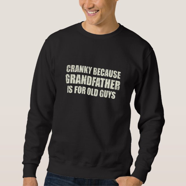 Sweatshirt Papi grumpy pour papas blagues de papa pour la fêt (Devant)