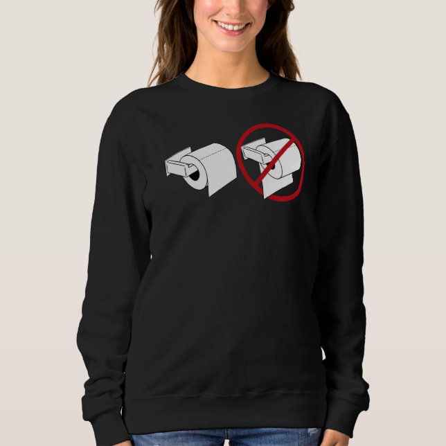 Sweatshirt Papier toilette amusant (Devant)