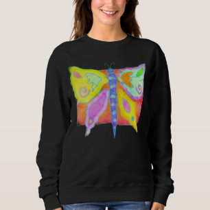Sweatshirt Papillon Abstrait coloré à porter