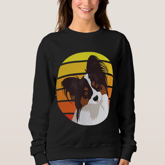 Sweatshirt Papillon Amoureux des chiens Gift (Devant)