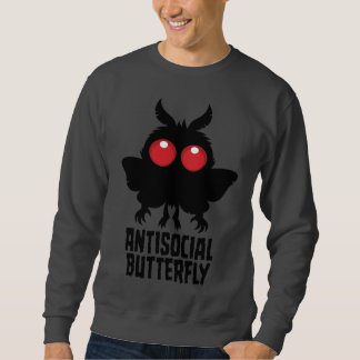 Sweatshirt Papillon Antisocial Mothman Cryptide
