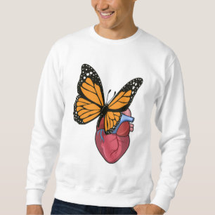 Sweatshirt Papillon au coeur