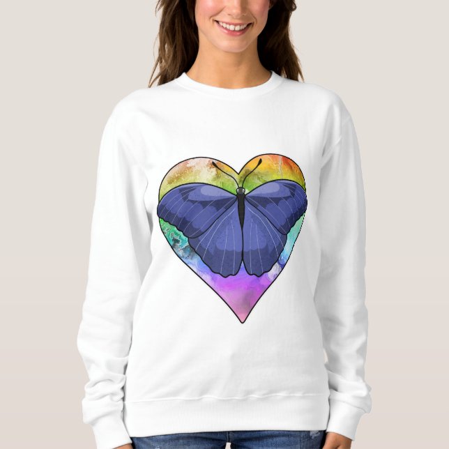 Sweatshirt Papillon au coeur (Devant)
