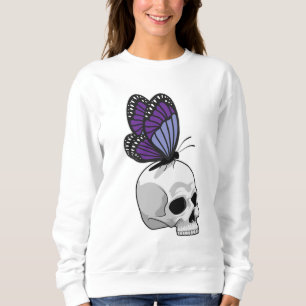 Sweatshirt Papillon avec crâne
