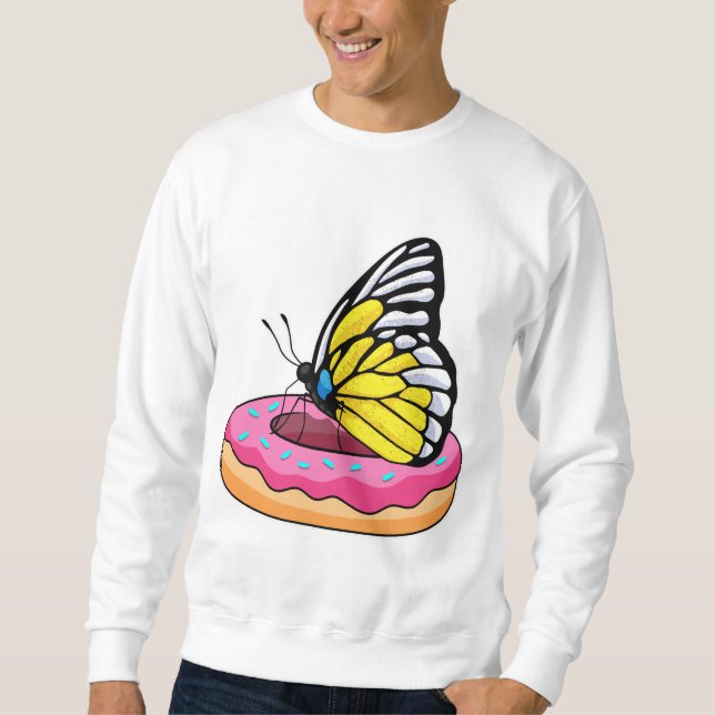Sweatshirt Papillon avec Donut (Devant)
