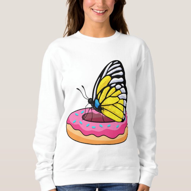 Sweatshirt Papillon avec Donut (Devant)