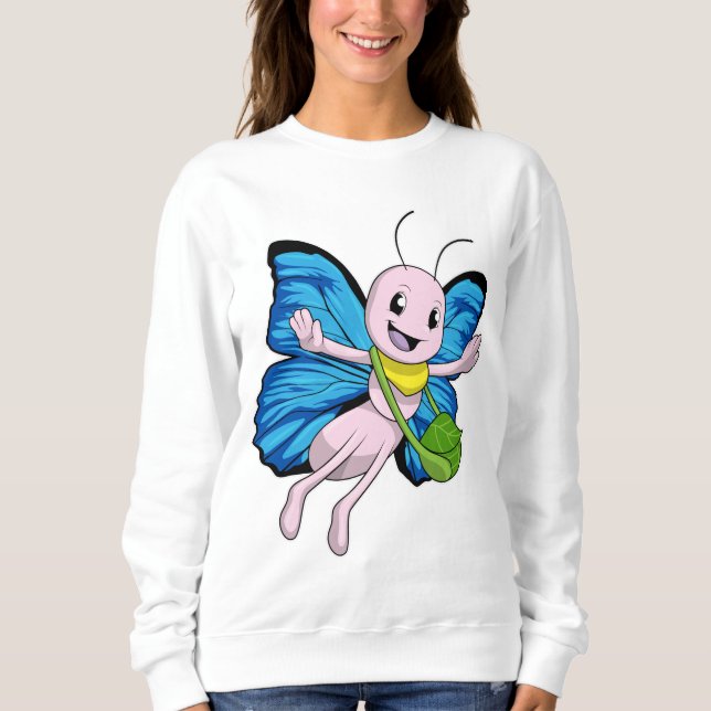 Sweatshirt Papillon avec sac à main (Devant)