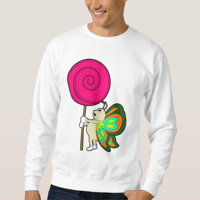 Sweatshirt Papillon avec sucette (Devant)