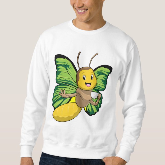 Sweatshirt Papillon avec une tasse de café (Devant)