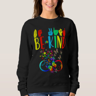 Sweatshirt Papillon Be Kind Sensibilisation sur l'autisme Moi
