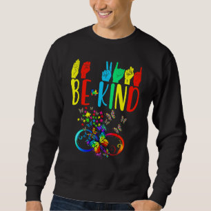 Sweatshirt Papillon Be Kind Sensibilisation sur l'autisme Moi