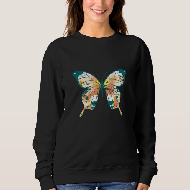 Sweatshirt Papillon de la nature des insectes (Devant)