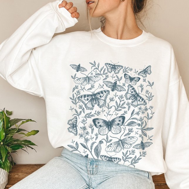 Sweatshirt Papillon de papillon victorien vintage (Créateur téléchargé)