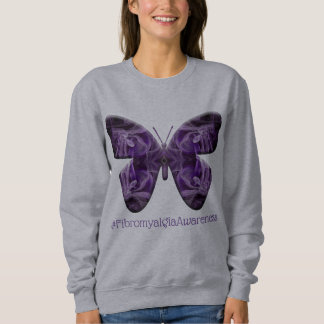Sweatshirt Papillon de sensibilisation à la fibromyalgie (170