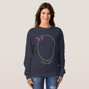 Sweatshirt Papillon Fleur Purple Wisteria Personnalisé