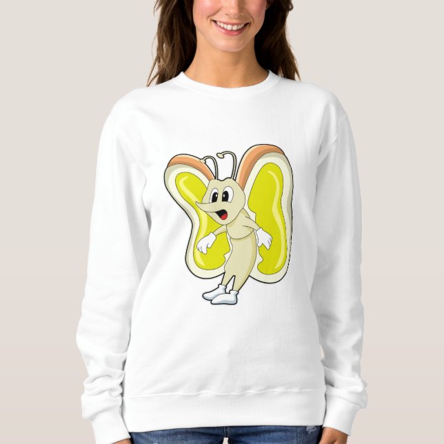 Sweatshirt Papillon jaune (Devant)